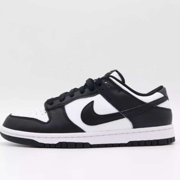 Dunk Low Retro Sneakers Black & White size 7 - Picture 1 of 3